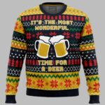It’s The Most Wonderful Time For A Beer Parody Ugly Christmas Sweater