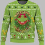 It’s not easy being Green 420 Frog Christmas Ugly Sweater