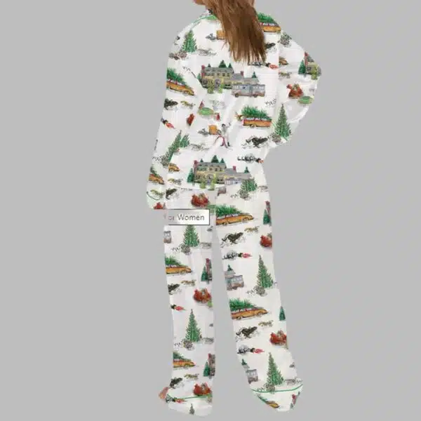 Lampoons Christmas Satin Pajama Set 3