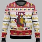 Let's Go Deadpool Wolverine Ugly Sweater