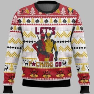 Let's Go Deadpool Wolverine Ugly Sweater 1