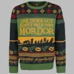 Lord Of The Rings One Does Not Simply Walk Into Mordor Ugly Christmas Sweater