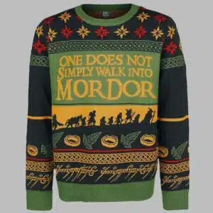 Lord Of The Rings One Does Not Simply Walk Into Mordor Ugly Christmas Sweater 1