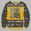 Lord Of The Rings Spend Christmas In Fellowship Xmas Tree Ugly Christmas Sweater 1