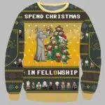 Lord Of The Rings Spend Christmas In Fellowship Xmas Tree Ugly Christmas Sweater