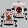 Marvel Jesus Deadpool Ugly Sweater Christmas 1