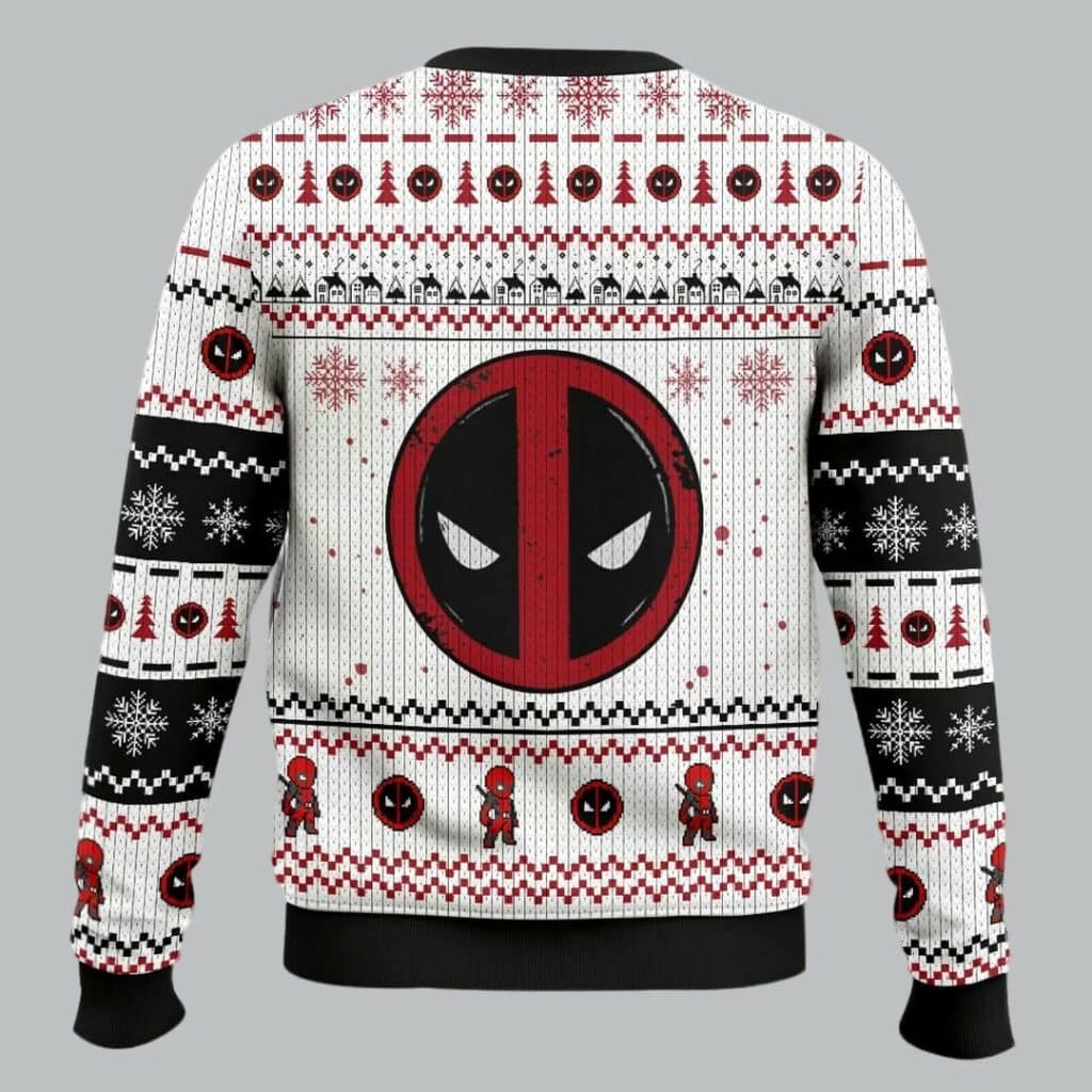 Marvel Jesus Deadpool Ugly Sweater Christmas 2