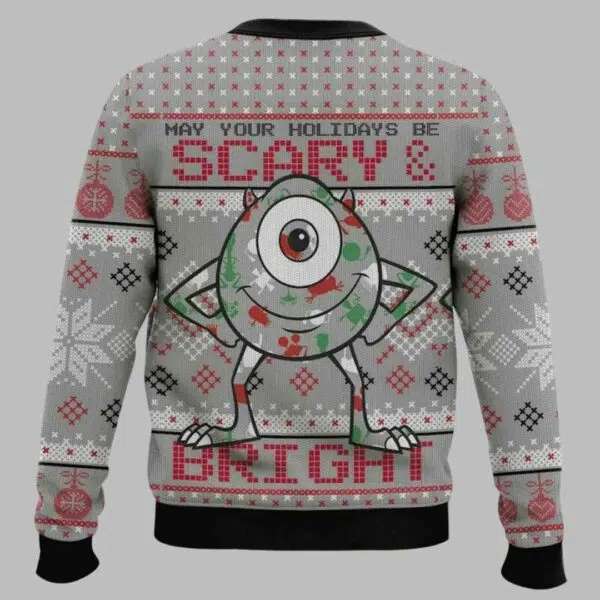 May Your Holidays Be Scary And Bright Monsters Ugly Christmas Sweater 2