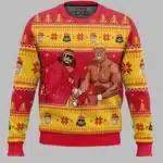 Mega Powers Macho Man and Hulk Hogan Ugly Christmas Sweater