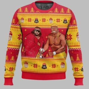 Mega Powers Macho Man and Hulk Hogan Ugly Christmas Sweater 1