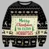 Merry Christmas You Filthy Hobbitses Ugly Christmas Sweater 1