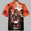 Michael Myers Freddy Krueger Jason Voorhees Horror Night Hawaiian Shirt 3