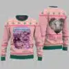 Moo Deng I Love You Cute Thai Baby Hippo Ugly Christmas Sweater 1