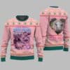 Moo Deng I Love You Cute Thai Baby Hippo Ugly Christmas Sweater 2