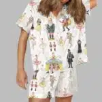 Nutcracker Ballet Christmas Satin Pajama Set