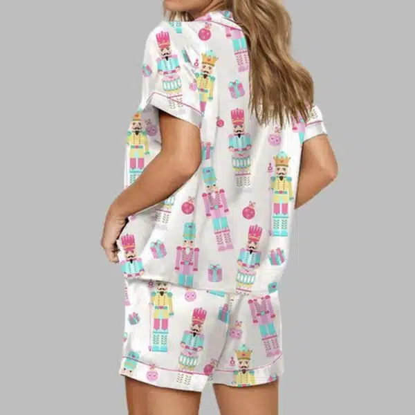 Pink Nutcracker Christmas Pajama Set 2