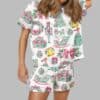 Preppy Christmas Satin Pajama Set 7 Preppy Christmas Satin Pajama Set 1