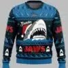 Santa Jaws Jaws Ugly Christmas Sweater 1