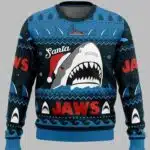 Santa Jaws Jaws Ugly Christmas Sweater