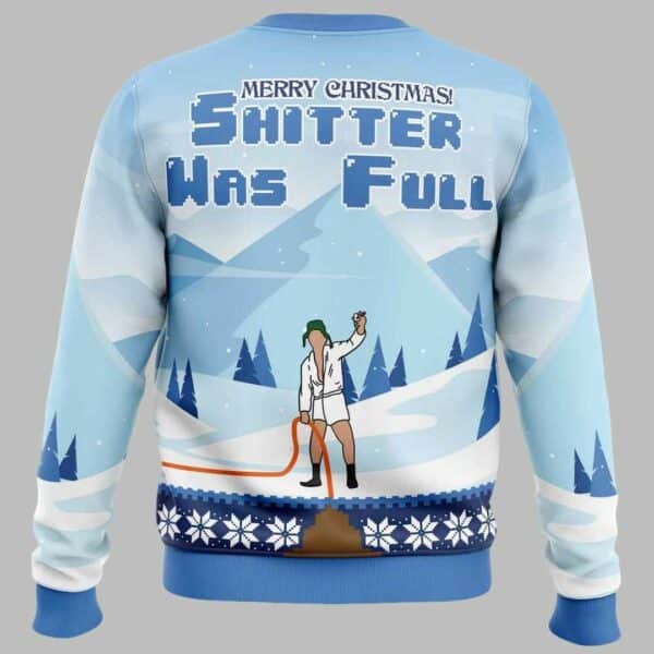 Shitter was Full National Lampoons Ugly Christmas Sweater 2