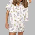 Tequila Bottle Satin Pajama Set
