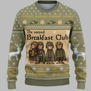 The Lord Of The Rings The Second Breakfast Club Ugly Sweater 1