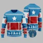 US Superhero Ugly Christmas Sweater