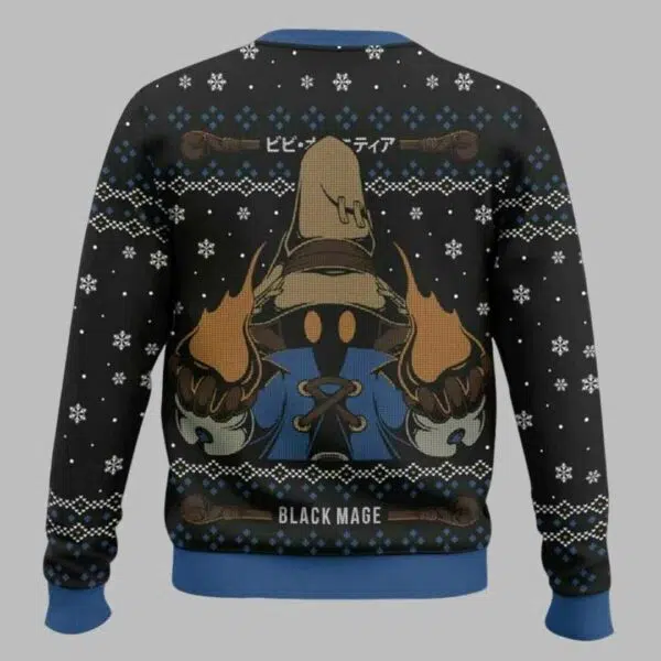 Vivi Black Mage Final Fantasy IX Ugly Christmas Sweater 1