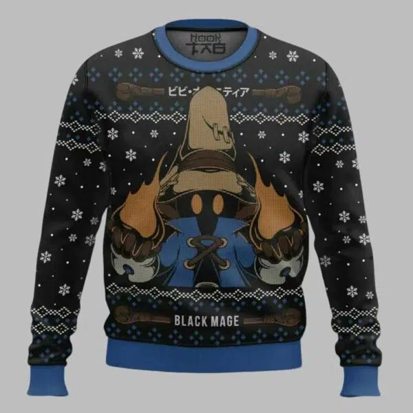 Vivi Black Mage Final Fantasy IX Ugly Christmas Sweater 2