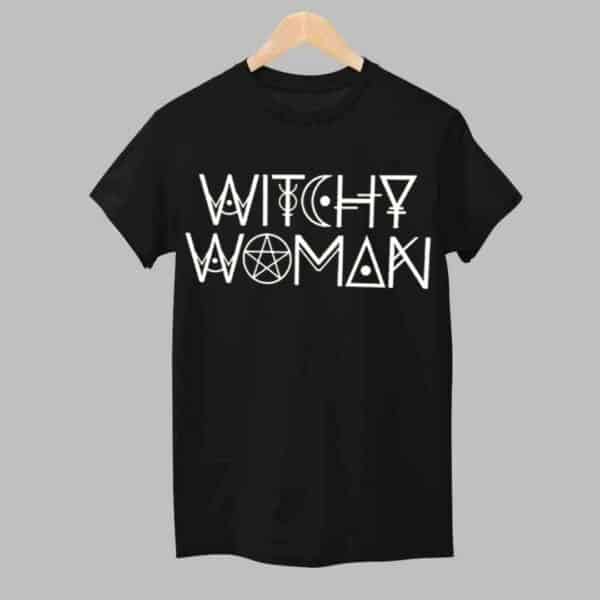 Witch Women Printed Crew Neck Shirt 1