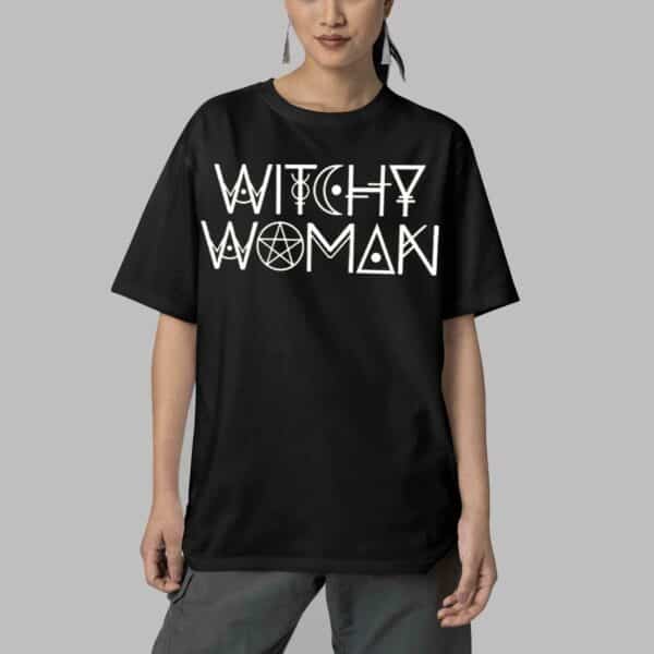 Witch Women Printed Crew Neck Shirt 5