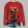 Womens Hope Your Christmas Is Meowy And Bright Shirt 1