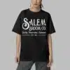 Womens Salem Broom Co Quality Handcrafted Enchanted Est 1692 Printed T Shirt 5