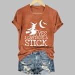 Women's Yes I Can Drive A Stick Print Casual T-Shirt