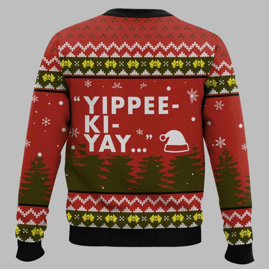 Yippee Ki Yay It's Christmas Die Hard Ugly Christmas Sweater 1