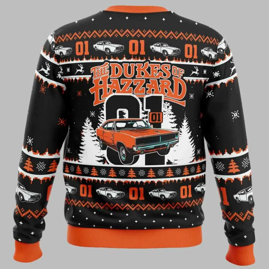 Zero One The Duke of Hazzard Ugly Christmas Sweater 1