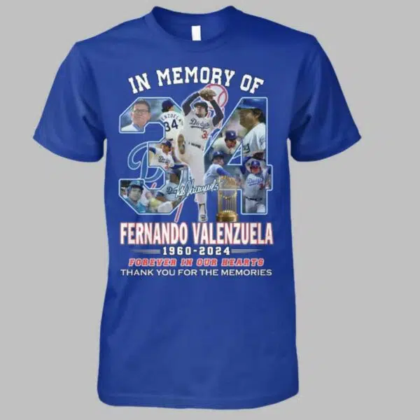 2024 Dodgers Fernando Valenzuela In Memory Of Fernando Valenzuela Forever In Our Hearts Shirt 1