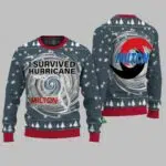 2024 I Survived Hurricane Milton Pray for Florida Ugly Christmas Sweater