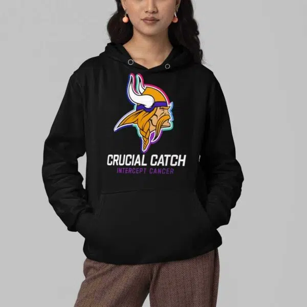 2024 Vikings Crucial Catch Intercept Cancer Shirt 4