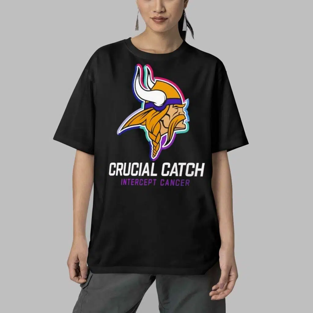 2024 Vikings Crucial Catch Intercept Cancer Shirt 5