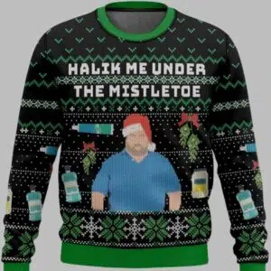 90 Day Fiance Big Ed Halik Me Under the Mistletoe Ugly Christmas Sweater 1