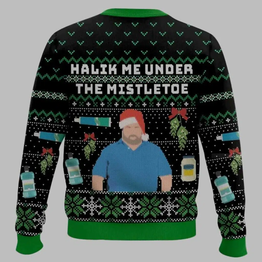 90 Day Fiance Big Ed Halik Me Under the Mistletoe Ugly Christmas Sweater 2