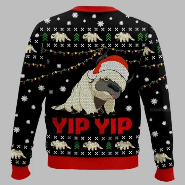 Appa Sky Bison yip yip Ugly Christmas Sweater 2