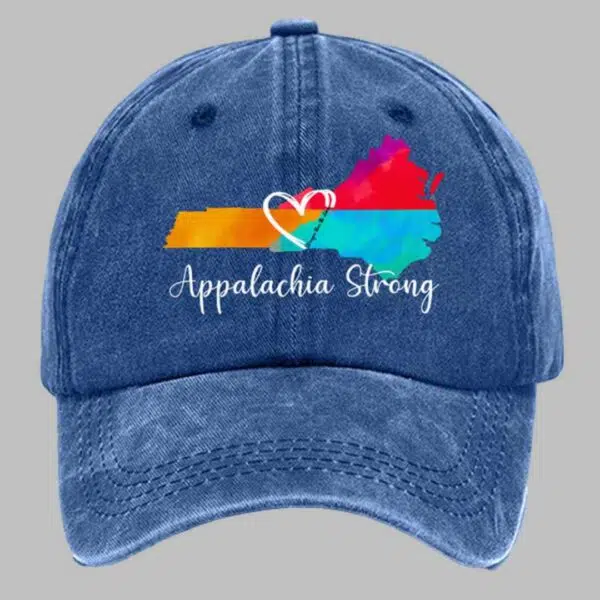 Appalachia Strong Stronger Than The Storm Print Baseball Cap 1