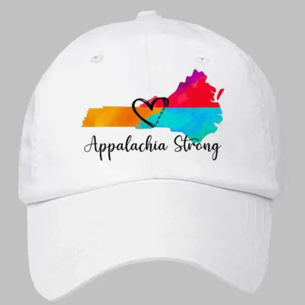 Appalachia Strong Stronger Than The Storm Print Baseball Cap 3