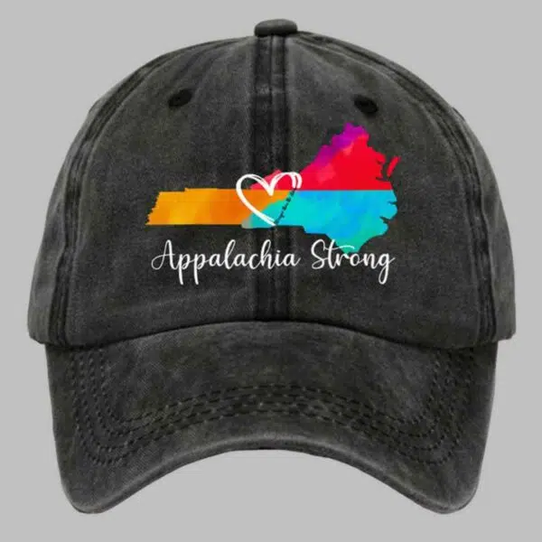 Appalachia Strong Stronger Than The Storm Print Baseball Cap 4