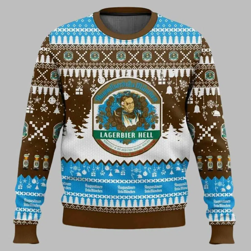 Augustiner Bru German Beer Ugly Christmas Sweater 1