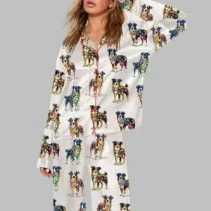 Australian Shepherd With Lights Pajama Set 1