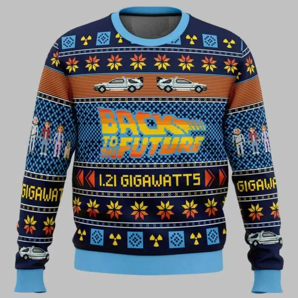 Back To The Future Ugly Christmas Sweater 1