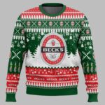 Beck’s German Beer Ugly Christmas Sweater